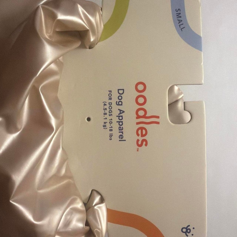 Oodles Dog Apparel Small Gold Satin Puffer Vest Jacket Pet Clothes NEW